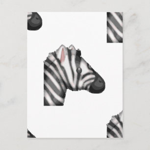 Emoji Zebra Postkarte