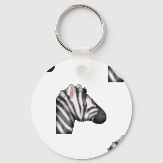 Emoji Zebra Schlüsselanhänger (Vorderseite)