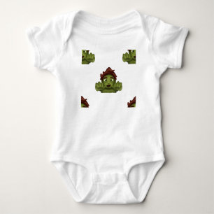 Emoji Zombie Baby Strampler