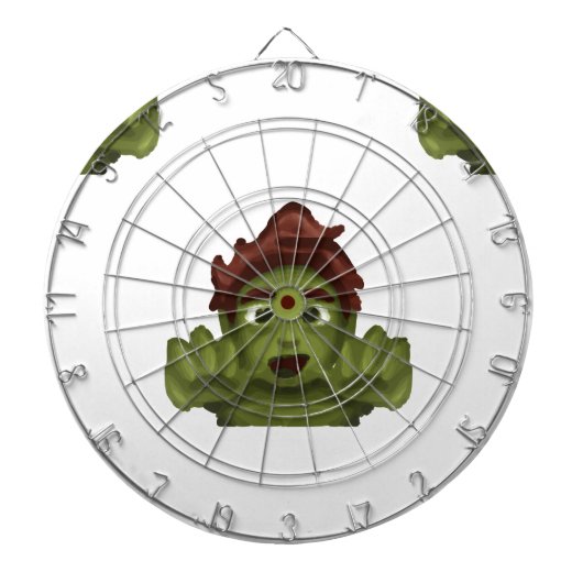 Emoji Zombie Dartscheibe (vorne)