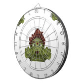 Emoji Zombie Dartscheibe (Vorderseite rechts)