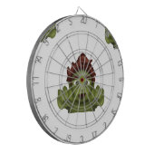 Emoji Zombie Dartscheibe (Vorderseite Links)