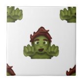 Emoji Zombie Fliese (Vorderseite)