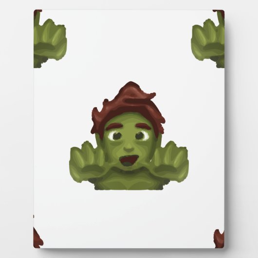 Emoji Zombie Fotoplatte (Vorderseite)