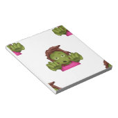 Emoji Zombie Frau Notizblock (angewinkelt)