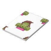 Emoji Zombie Frau Notizblock (Rotiert)