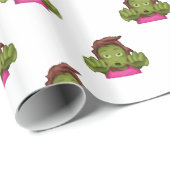Emoji Zombie Geschenkpapier (Rolleneckpunkt)