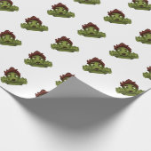 Emoji Zombie Geschenkpapier (Ecke)