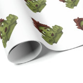 Emoji Zombie Geschenkpapier (Rolleneckpunkt)