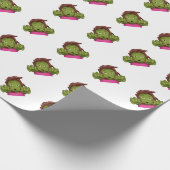 Emoji Zombie Geschenkpapier (Ecke)