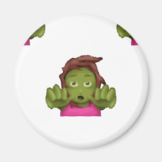 Emoji Zombie Magnet (Vorne)