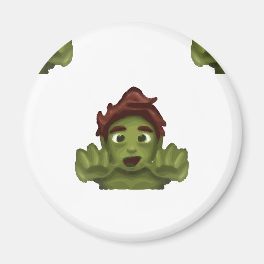 emoji zombie man magnet (Vorne)