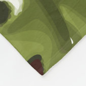 Emoji-Zombie-Mantel Fleecedecke (Ecke)