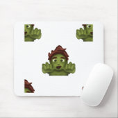 Emoji Zombie Mousepad (Mit Mouse)