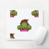 Emoji Zombie Mousepad (Mit Mouse)