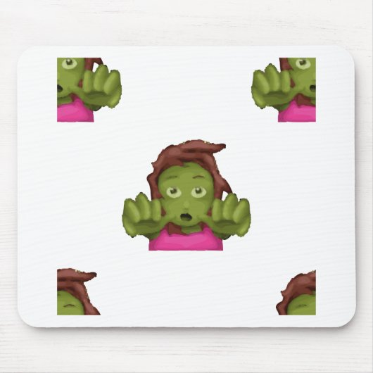 Emoji Zombie Mousepad (Vorne)