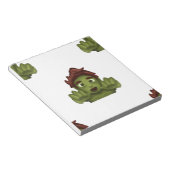 Emoji Zombie Notizblock (angewinkelt)