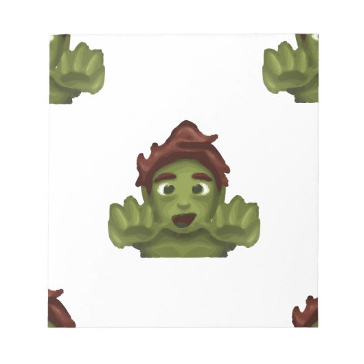 Emoji Zombie Notizblock (Vorderseite)
