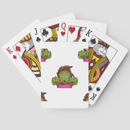 Emoji Zombie Spielkarten (Rückseite)