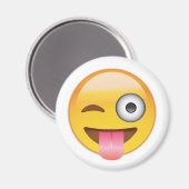 Emoji - Zunge Magnet (Vorderseite/Rückseite)