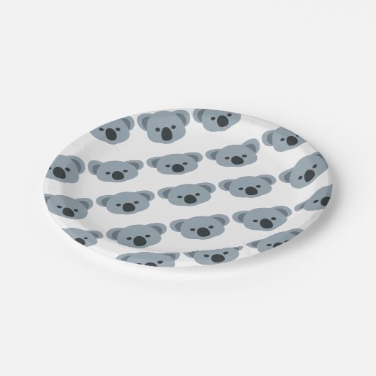 EmojiKoala Pappteller (Schrägansicht)