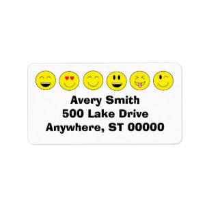Emojis Adressen-Etiketten Adressaufkleber