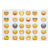 Emojis Bettkissenkoffer Kissenbezug (Rückseite)