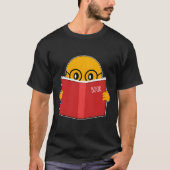 Emojis Book Lover Niedlich Reading Emoticon Geeks  T-Shirt (Vorderseite)
