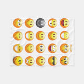 Emojis-Decke Fleecedecke (Vorderseite (Horizontal))