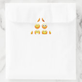 emojis dreieckiger aufkleber (Tasche)