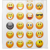 Emojis Duschvorhang Bad (Vorderseite)