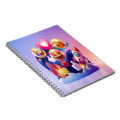 Emojis entfesselt Spaß, farbenfrohe Abenteuer Notizblock (Rechte Seite)