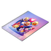 Emojis entfesselt Spaß, farbenfrohe Abenteuer Notizblock (Linke Seite)