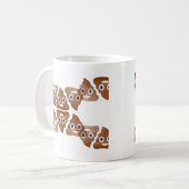 💩-Emojis Kaffeetasse (Vorderseite Links)
