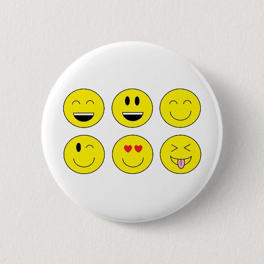 "Emojis" Knopf Button (Vorderseite)