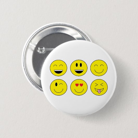"Emojis" Knopf Button (Vorne & Hinten)
