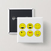 "Emojis" Knopf Button (Vorne & Hinten)