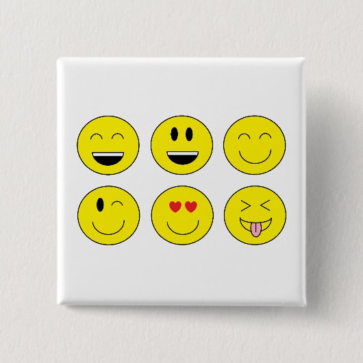 "Emojis" Knopf Button (Vorderseite)