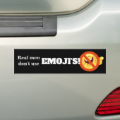 Emojis Männer benutzen nicht Autoaufkleber (Auf Auto)