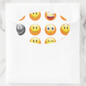 emojis ovaler aufkleber (Tasche)