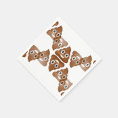 Emojis-Papierservietten gekackt Serviette (Ecke)