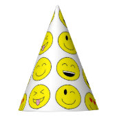 "Emojis" Party-Hüte Partyhütchen (Vorderseite)