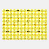 Emojis Pattern Geschenkpapier Set (Vorderseite)