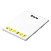 Emojis Personalisiert Notepad Notizblock (Rotiert)