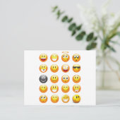 emojis postkarte (Stehend Vorderseite)