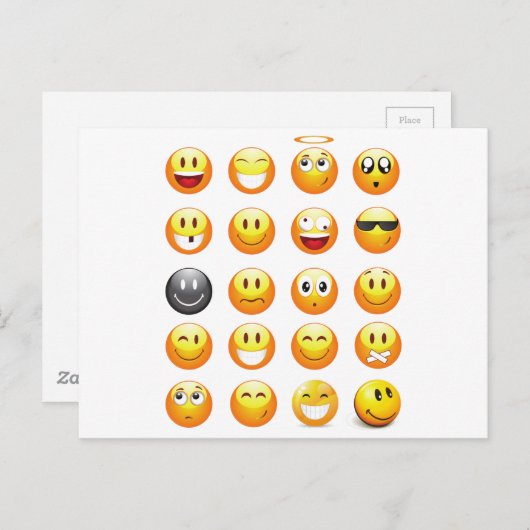 emojis postkarte (Vorne/Hinten)