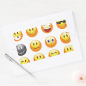 emojis rechteckiger aufkleber (Umschlag)