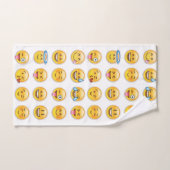 emojis Satz Badhandtuch Set (Handtuch)