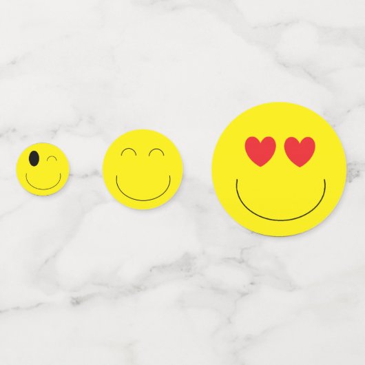 "Emojis" Table Confetti Konfetti (Rückseiten)