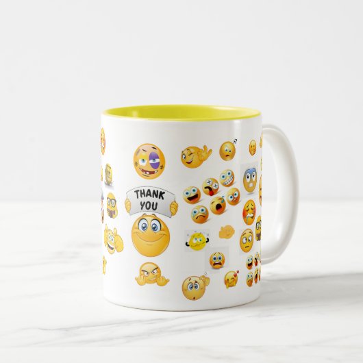 Emojis Tasse (VorderseiteRechts)